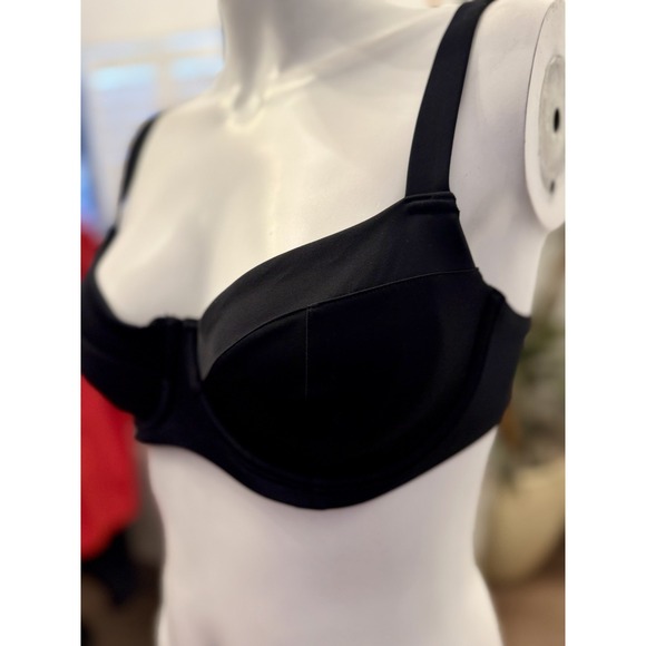 Victoria's Secret Other - Victorias Secret Wicked Sling Underwire Swim Bikini Top 34DD Black Bra Sizing